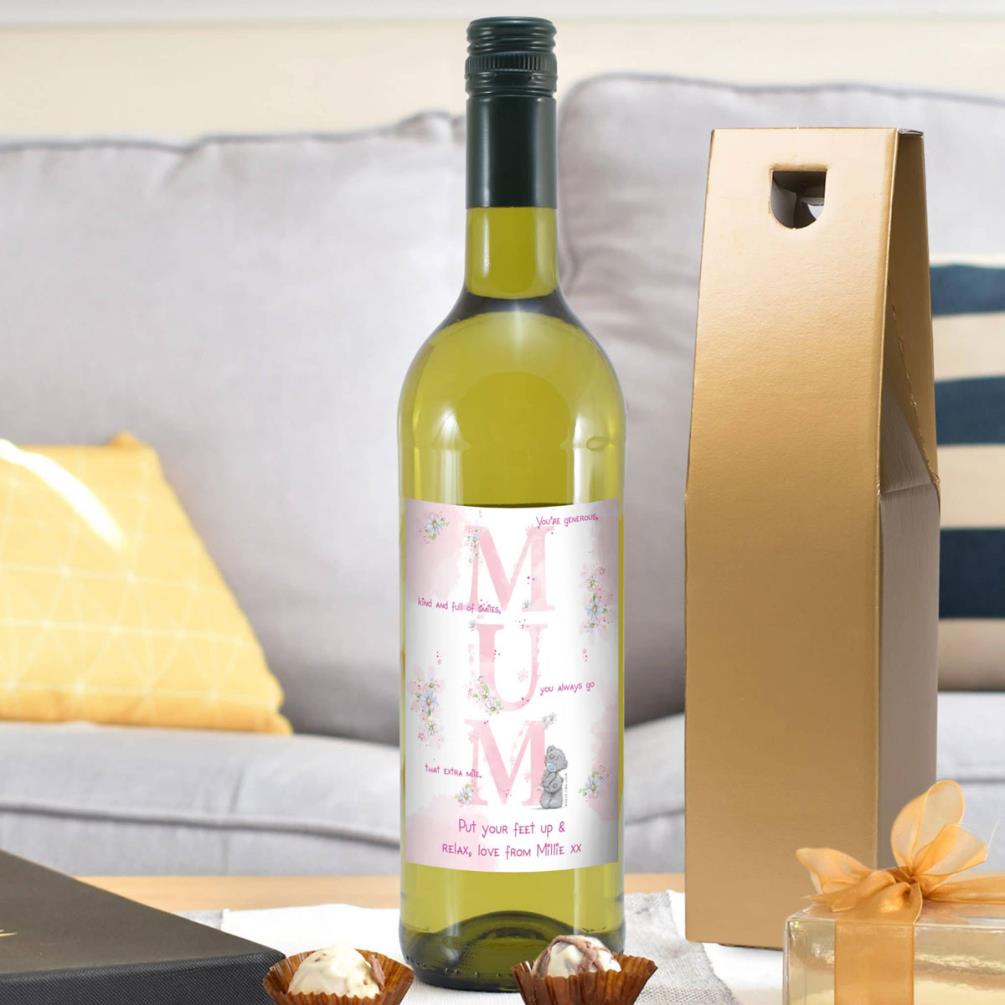 Personalised Me to You MUM White Wine Extra Image 1